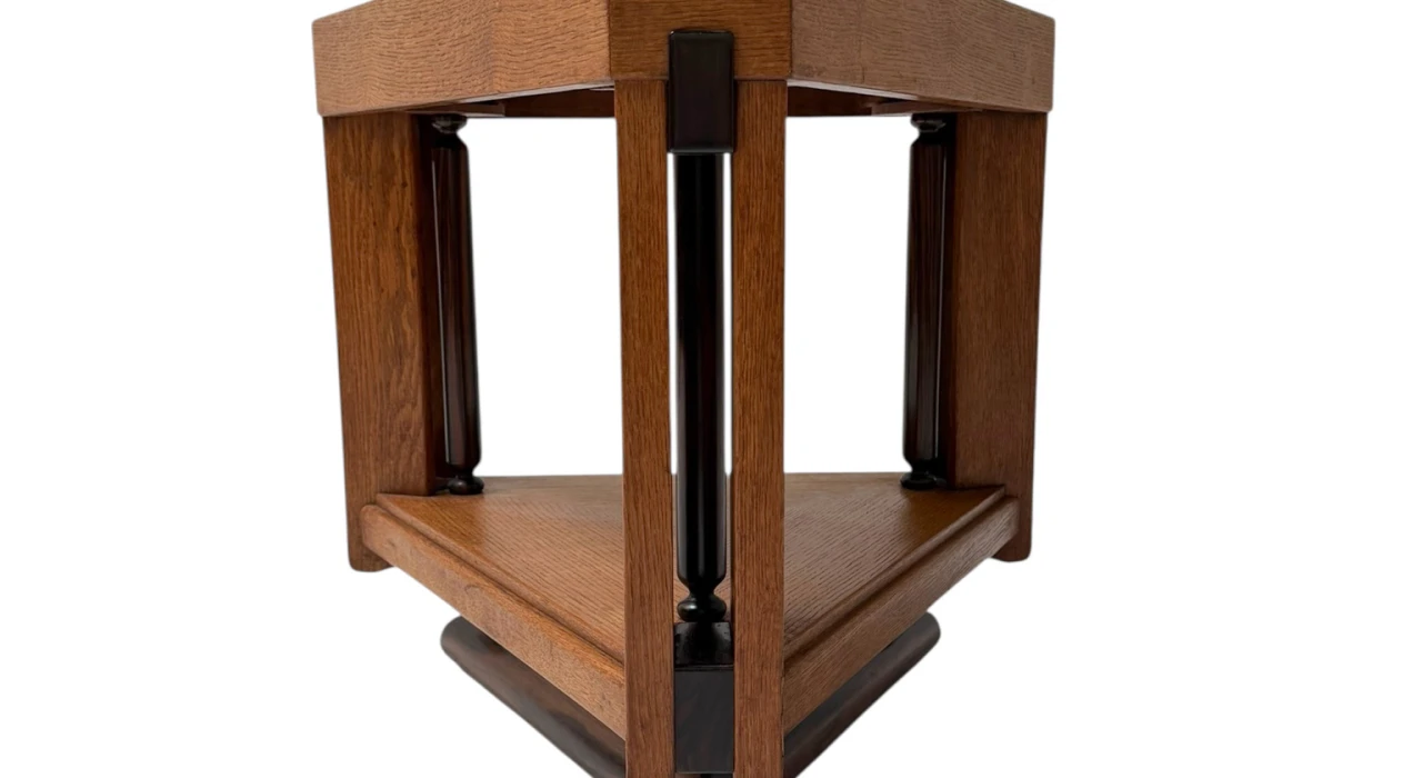 Art Deco Modernist Triangular Side Table by Anton Lucas, 1920s